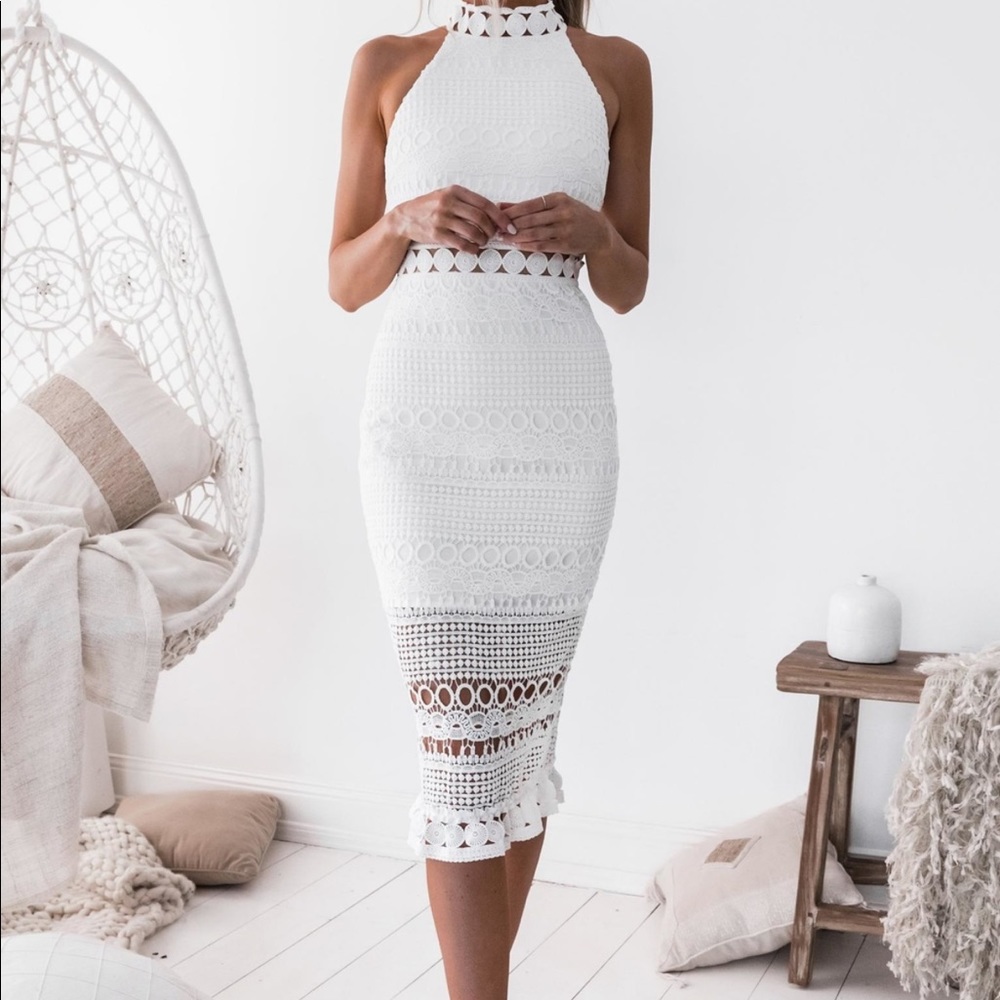 Rivers White Midi Dress